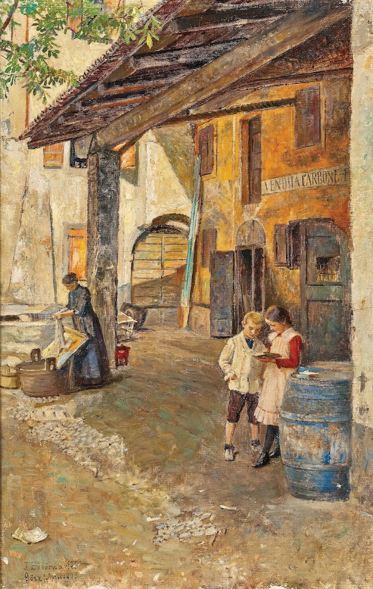 Kohlenhof in Görz Vendita Carbone 1915