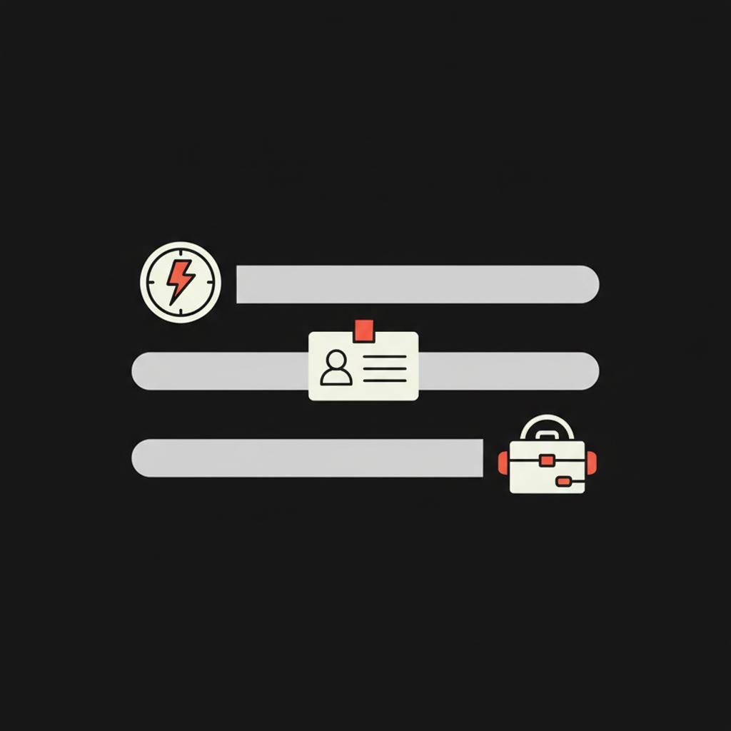 Minimal vector infographic timeline for facebook account recovery showing hours, days, weeks bars with icons for quick recovery, ID verification and business support.
