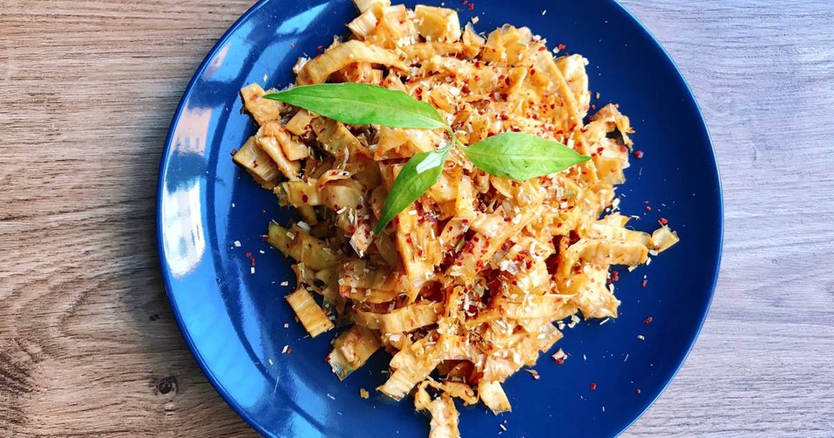 Tàu hủ ki (váng đậu) xào sả ớt
