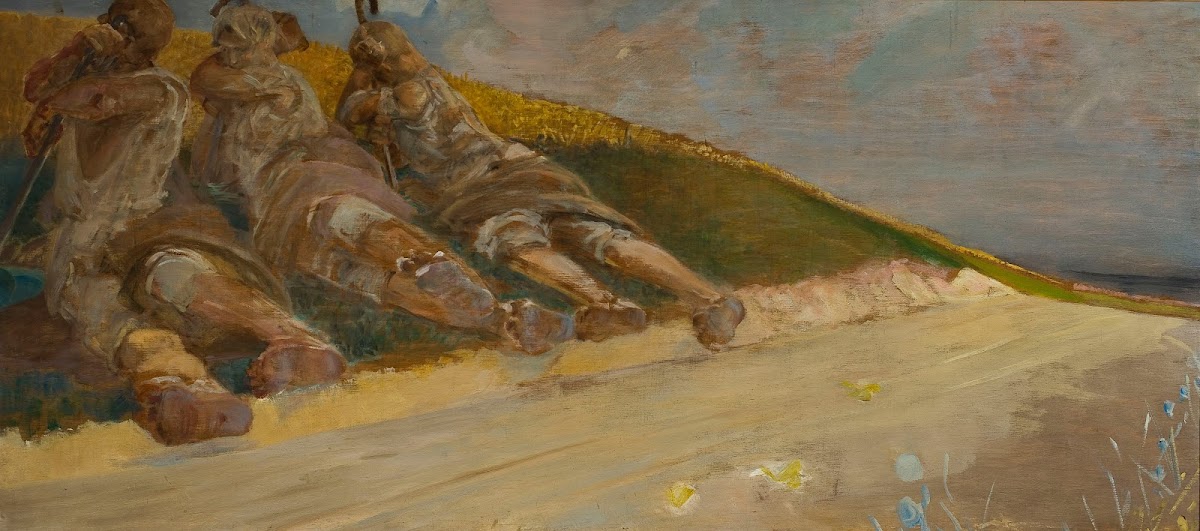 Travellers resting 1926