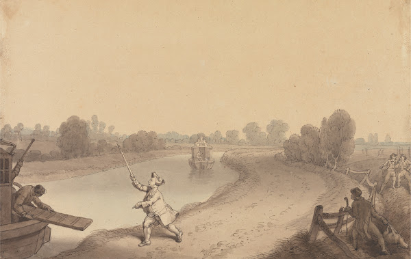 Paddington Canal The Junction at Wormwood Scrubbs with a Passenger Hailing the U
