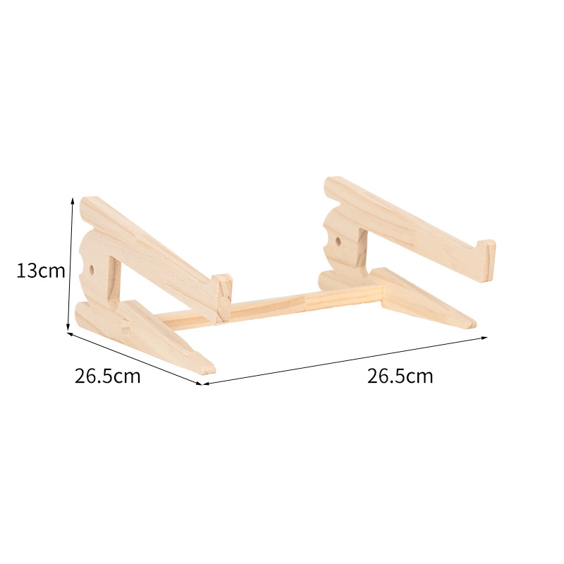 Holz-Laptop-Ständer mit Schreibtisch-Organizer