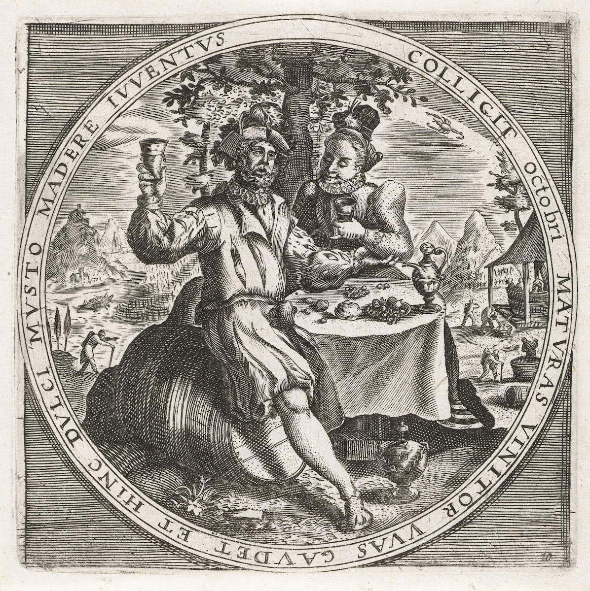 The month of October wine drinkers 1650 1675