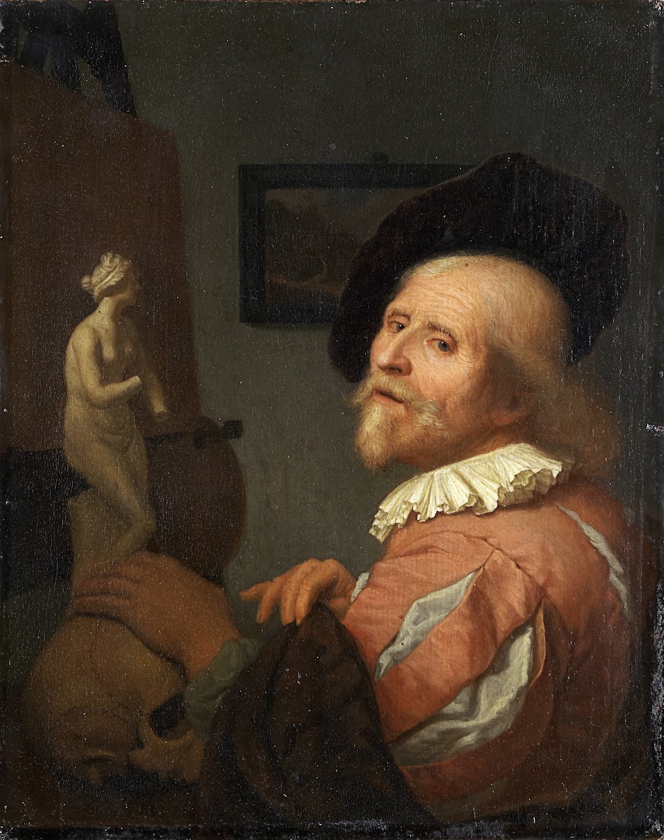 Portrait of an Artist in His Studio ca 1670  1675