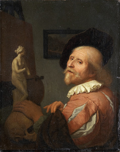 Portrait of an Artist in His Studio ca 1670  1675