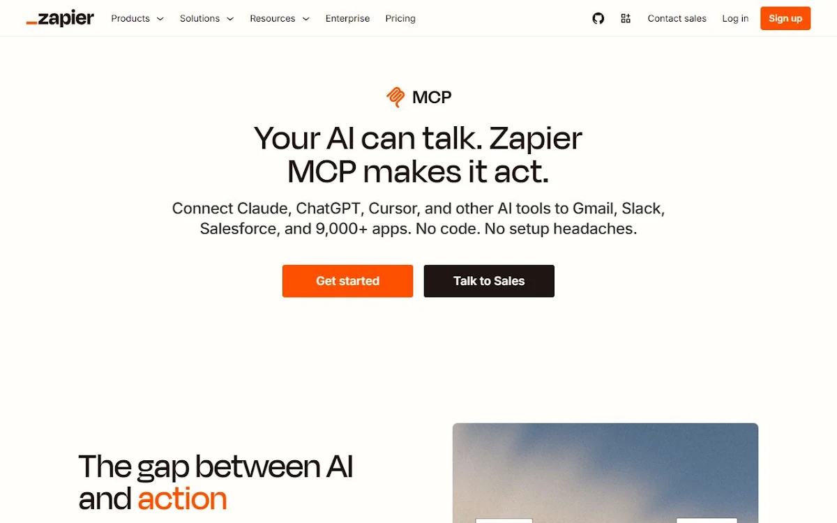 Captura de Zapier MCP