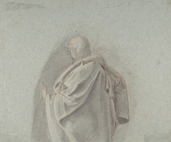 Cropped Study of a Standing Man in a Cloak 17881853