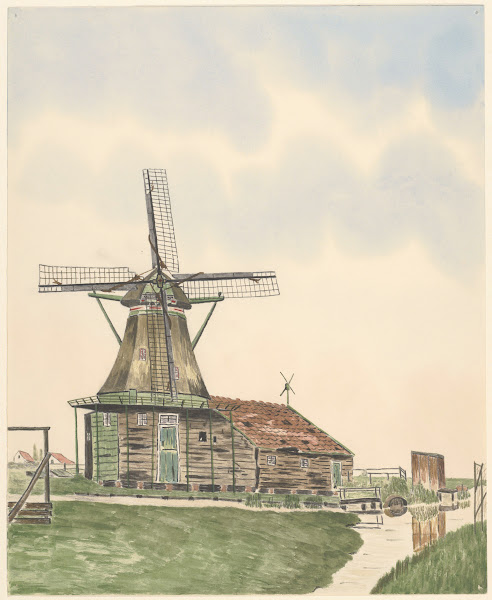 Molens Oliemolen Het Oude Honingvat Oostzijderveld 1930 1940