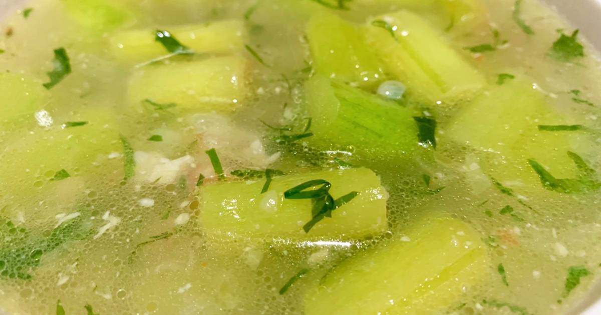 Canh mùng nấu lạc