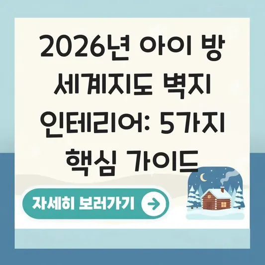 세계지도 벽지 인테리어 및 아이 방 교육용 대형 지도 선택 가이드 대표 이미지