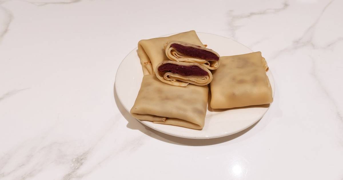 Crepe khoai lang tím