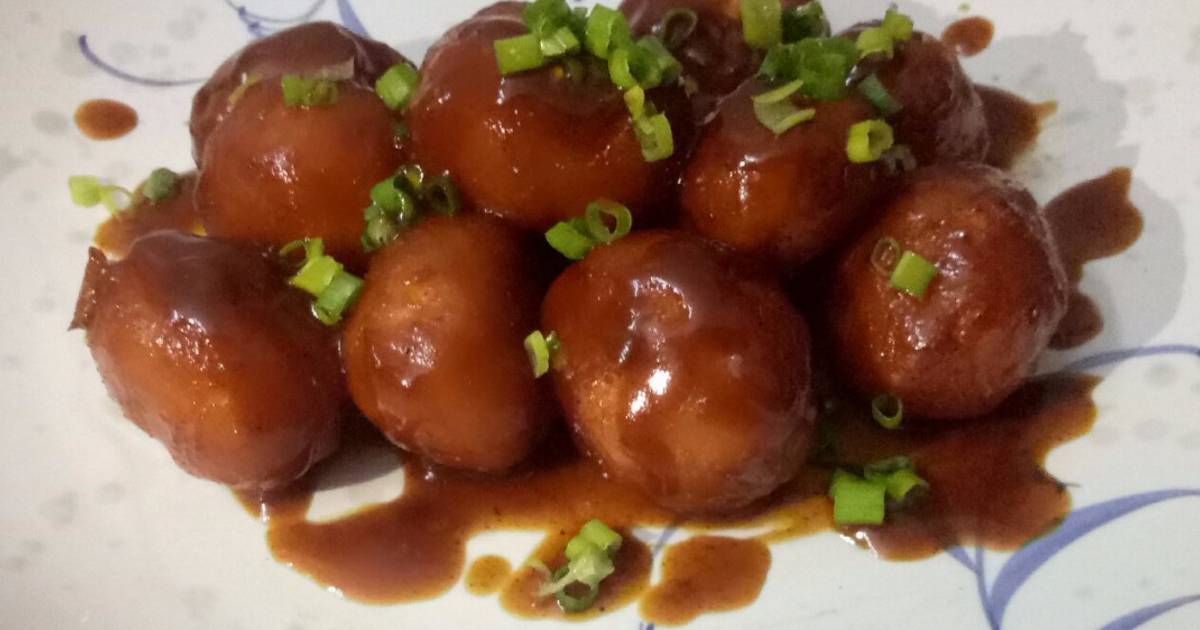 Khoai tây bi hồng xíu