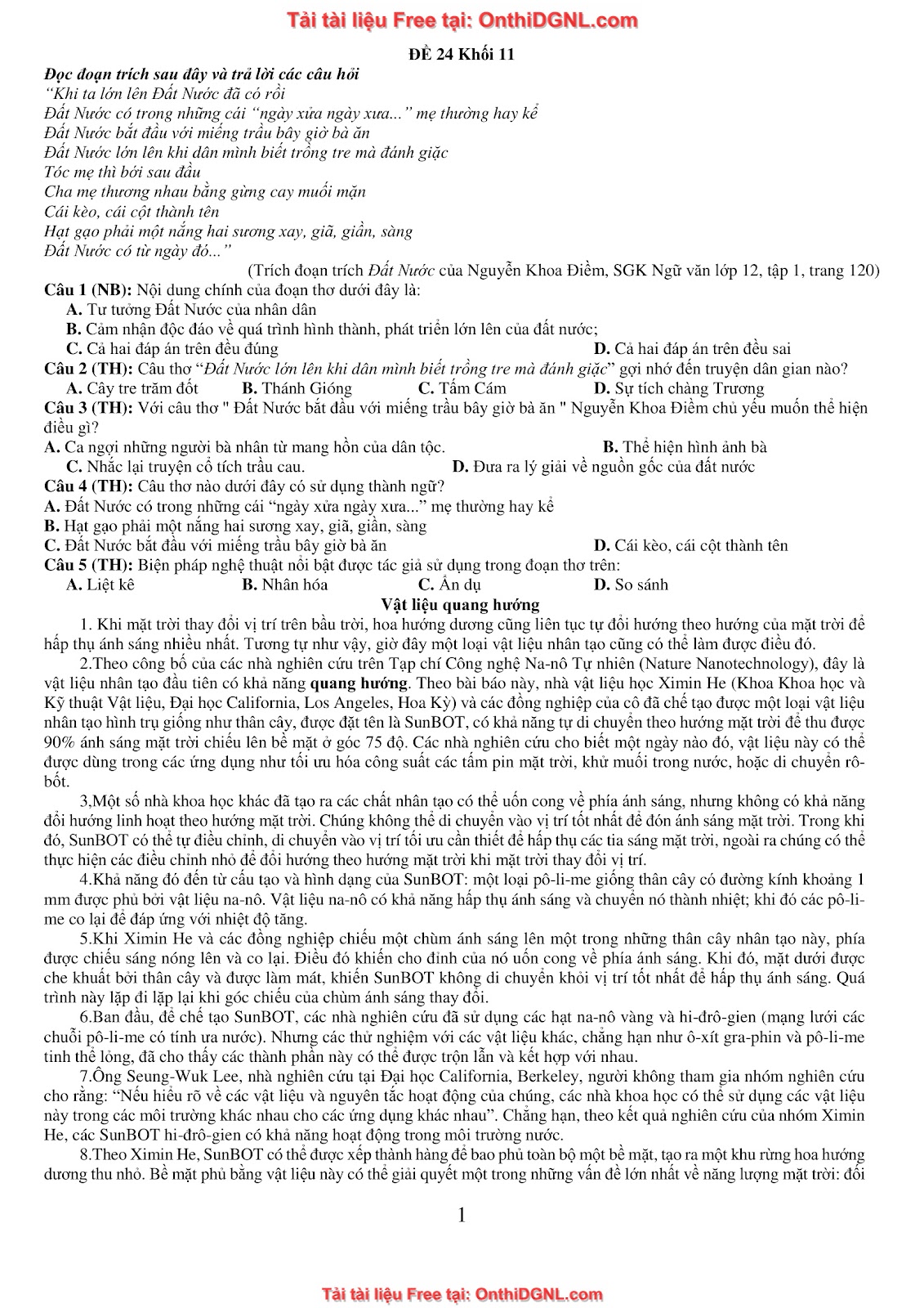 39 Đề ôn HSA - ĐỊnh tính