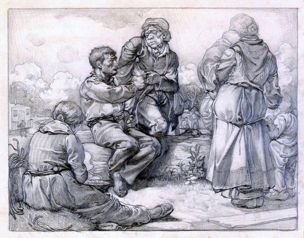 A group of beggars