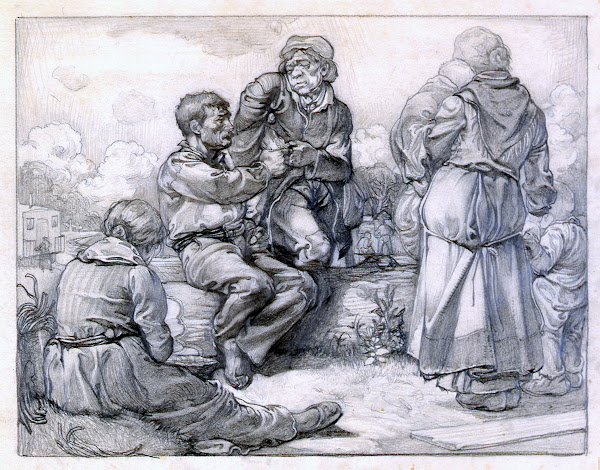 A group of beggars