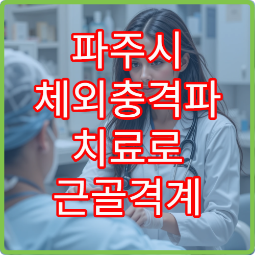 파주시 체외충격파 치료로 근골격계 통증 완화 가능한 정형외과 병원 안내