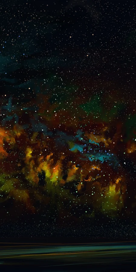 Night, Digital Art, Stars Full HD Phone Wallpaper