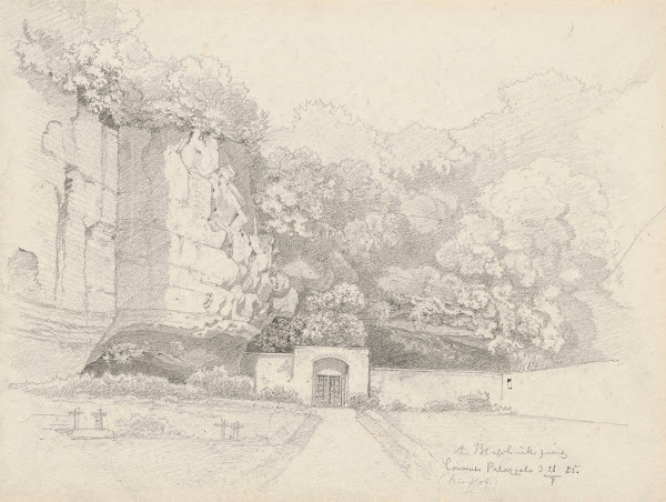 Monastery cemetery in Palazzuolo on Lake Albano 1855