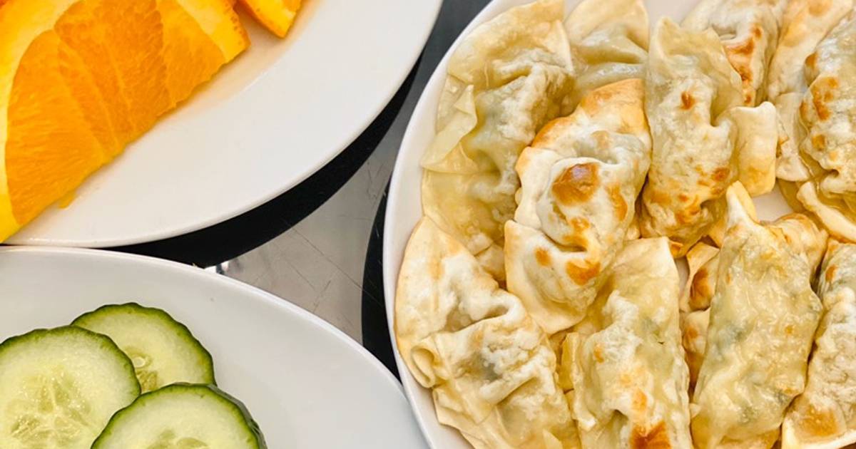Dumpling(há cảo)🥟 nhân tôm thịt chiên bằng air fryer