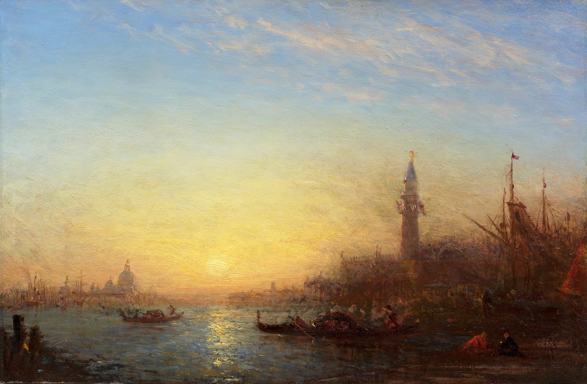Coucher de soleil quai des Esclavons Venise