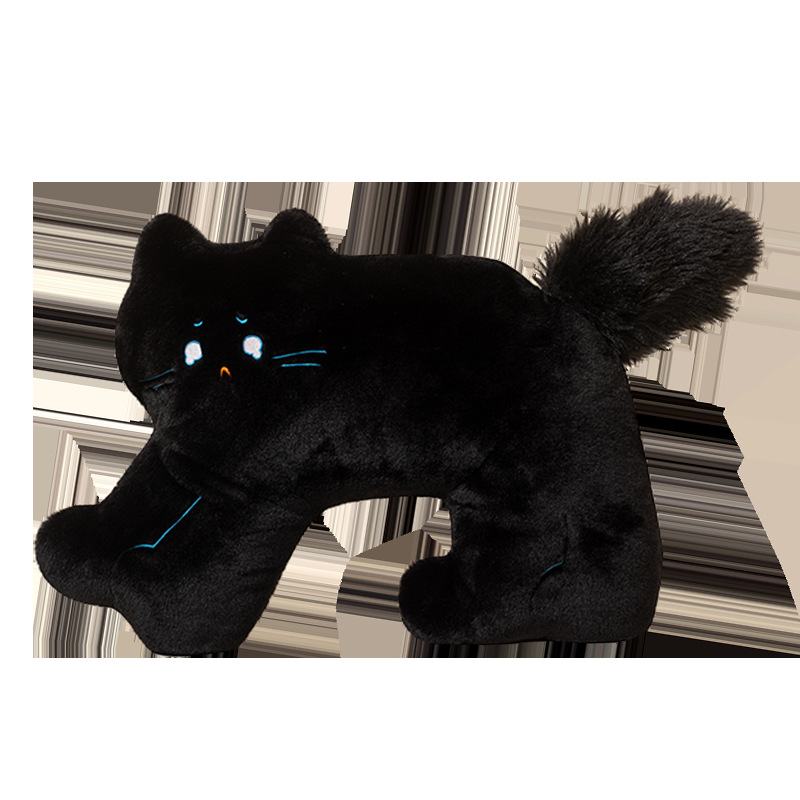 Plush Cat Pillow, 50 cm, different poses