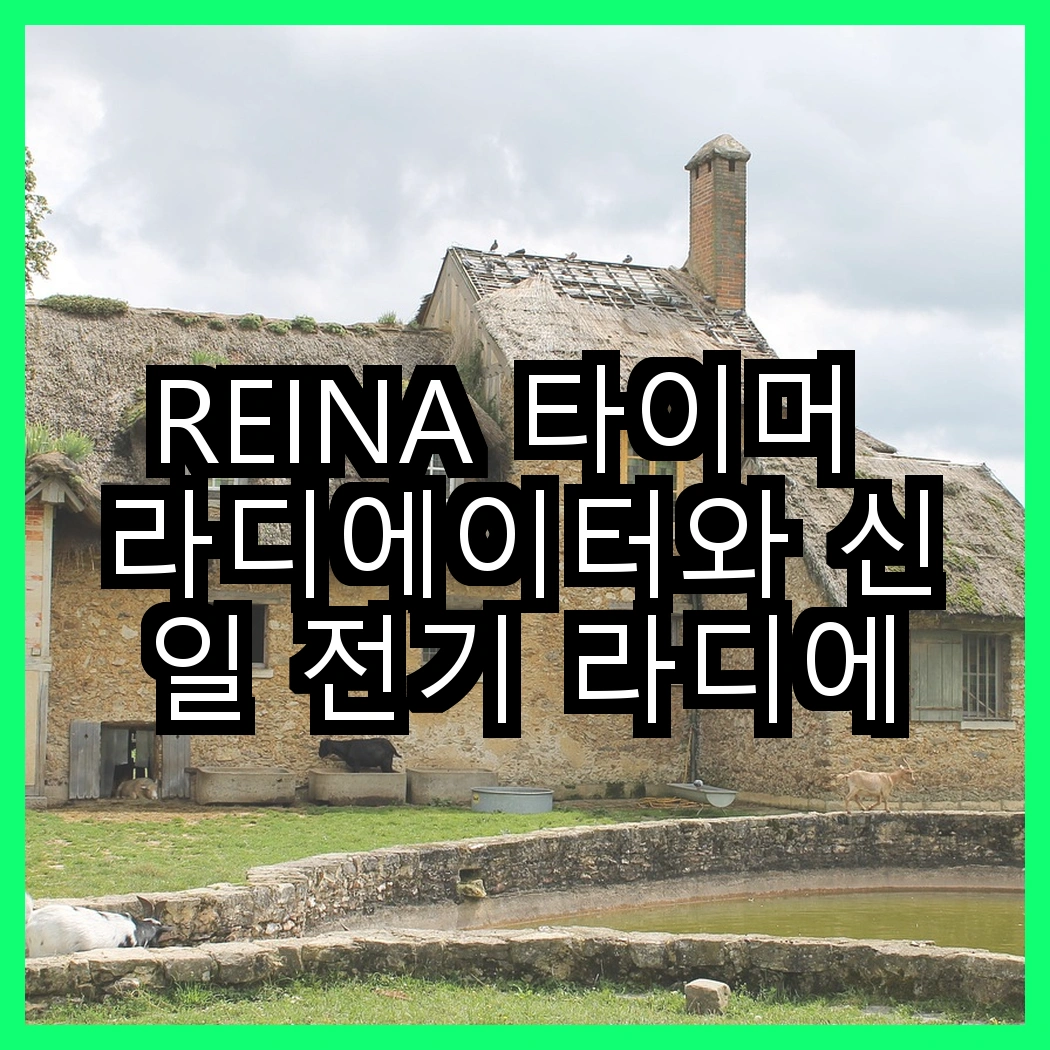 REINA 타이머 라디에이터와 신일 전기 라디에이터, 어떤 효율을 보여줄까? 썸네일