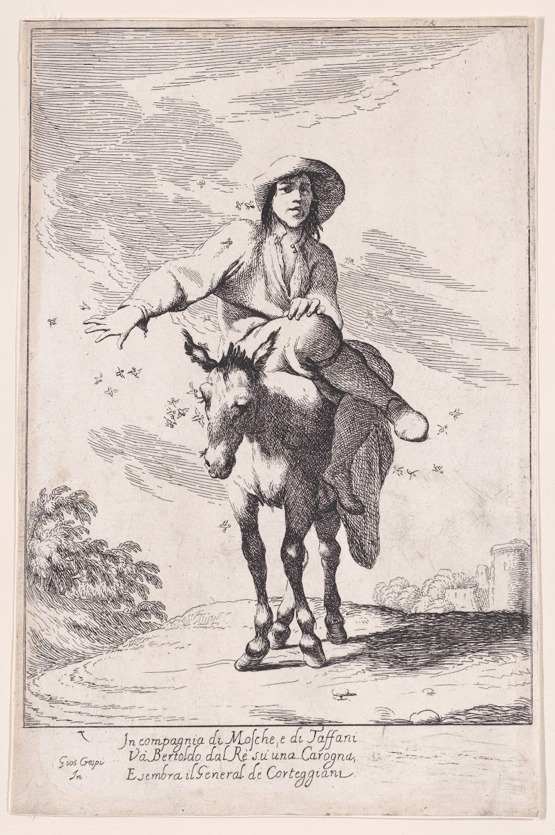 Plate 1 Bertoldo riding a donkey 17051715