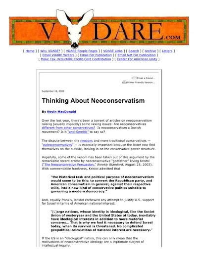 Thinking About Neoconservatism