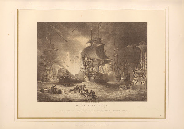 The Battle of the Nile  George Arnald 19th century