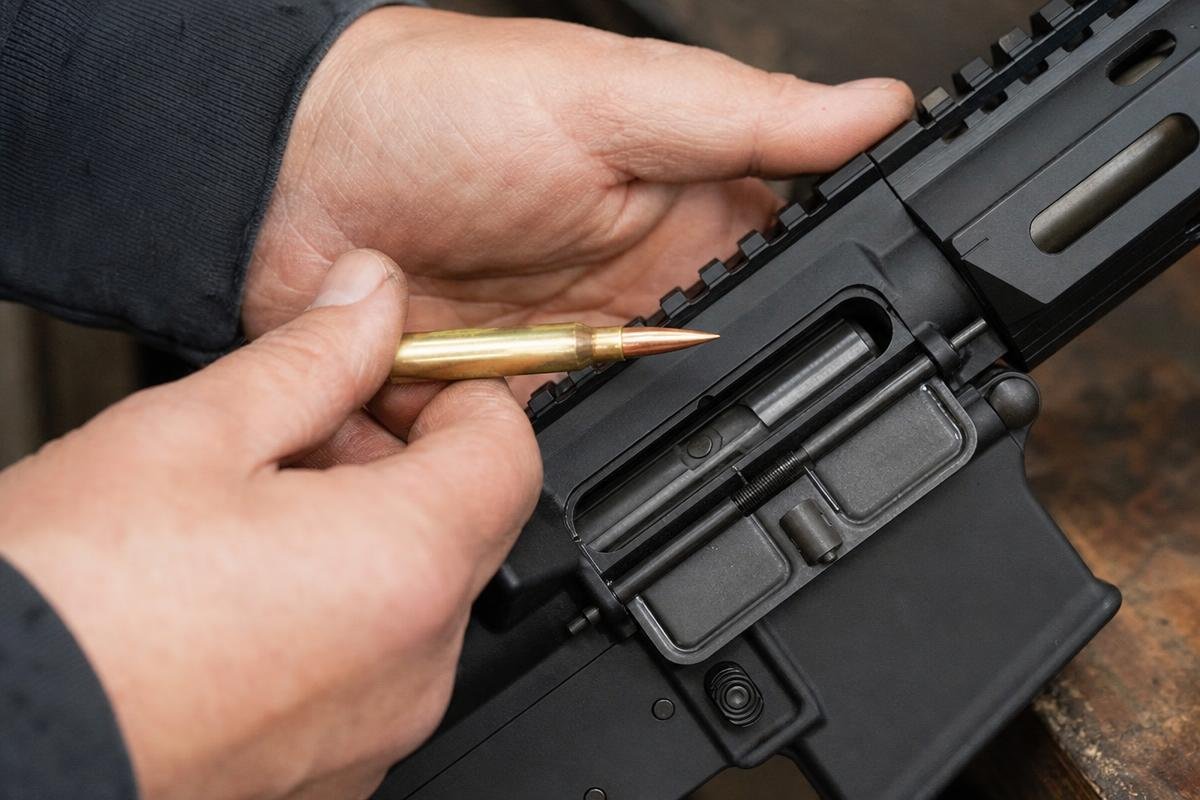 AR-15 failure to feed causes from ammunition and feed-ramp contact