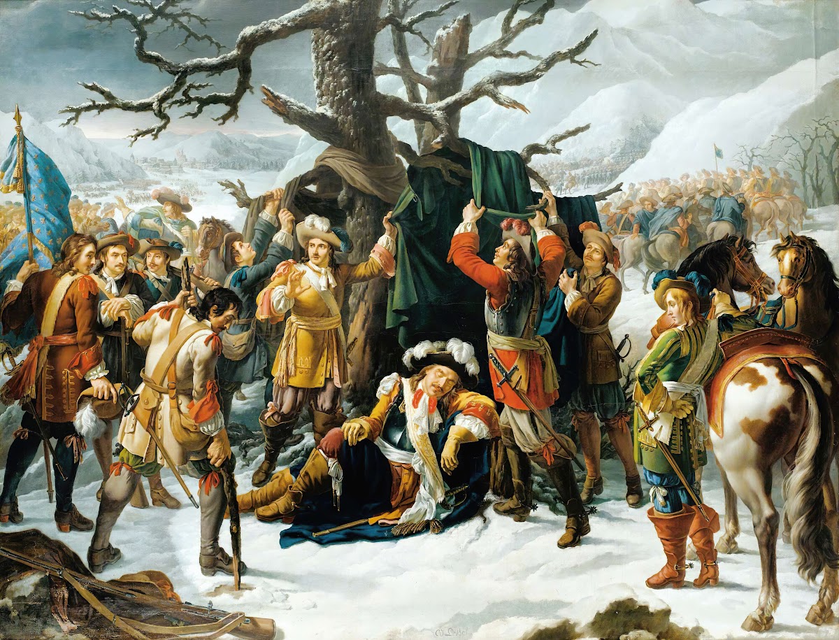 Le MaréChal De Turenne Endormi La Veille De La Bataille De Turckheim