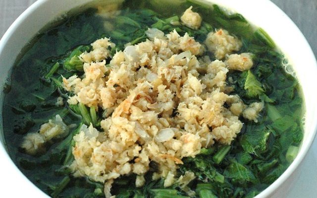 Canh Cải Nấu Tôm