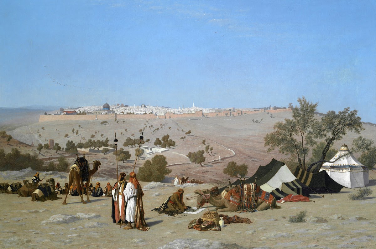 Jerusalem from the Mount of Olives by 1880