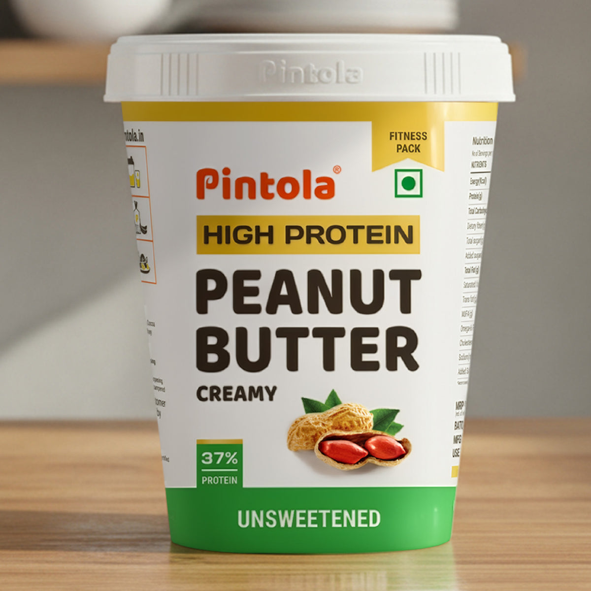 Pintola High Protein All Natural Unsweetened Peanut Butter