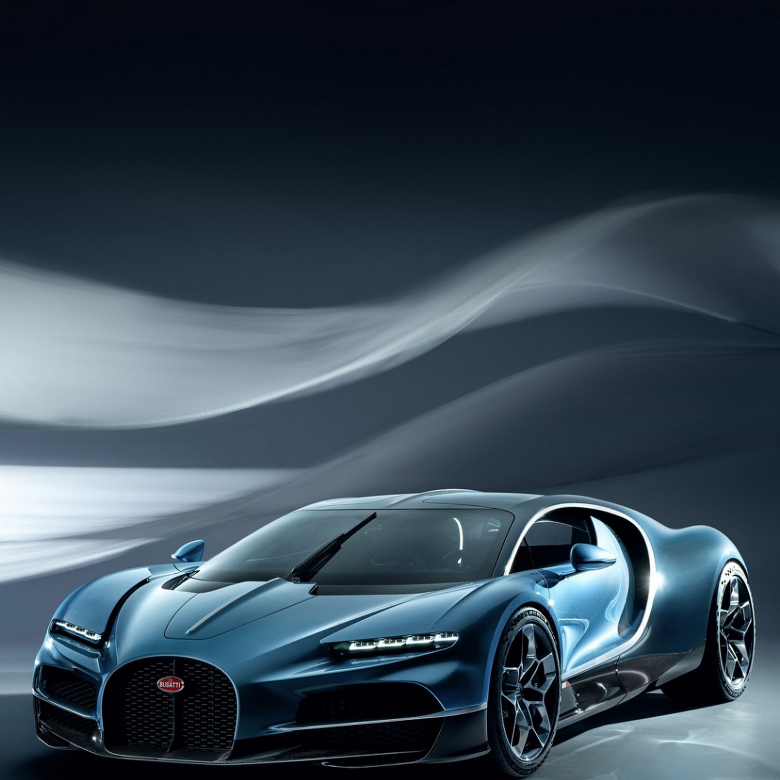 Download Blue Bugatti Chiron Supercar iPhone