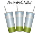 20oz Skinny Tumbler Wrap and Tumbler Mockup for photo 4 template 16