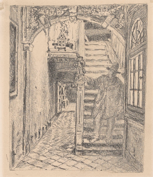 The Stairs of the Waterhouse in Antwerp