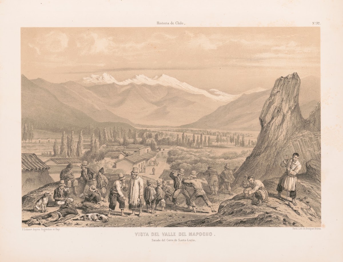 Vista del valle del mapocho 1844 1860