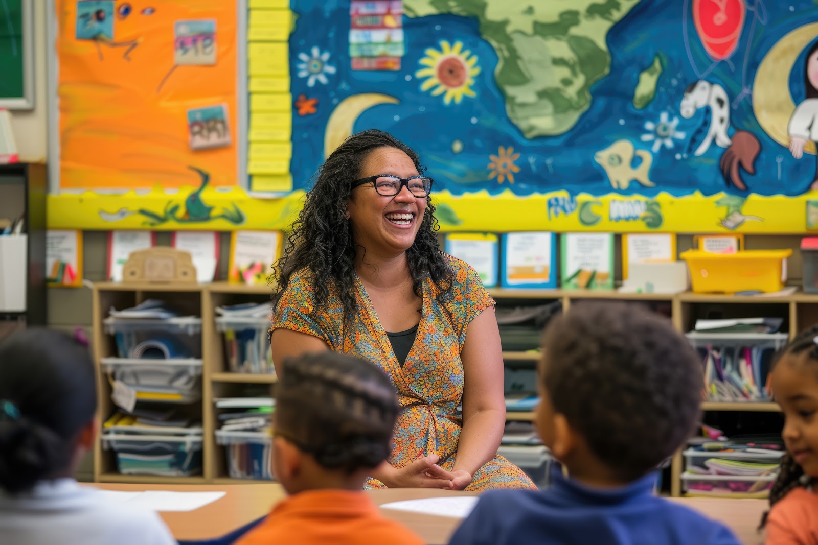 diverse group of education professionals in training workshop, inclusive education, modern classroom setting, warm lighting, professional photography