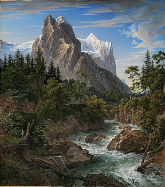 Das Wetterhorn mit dem Reichenbachtal 1824