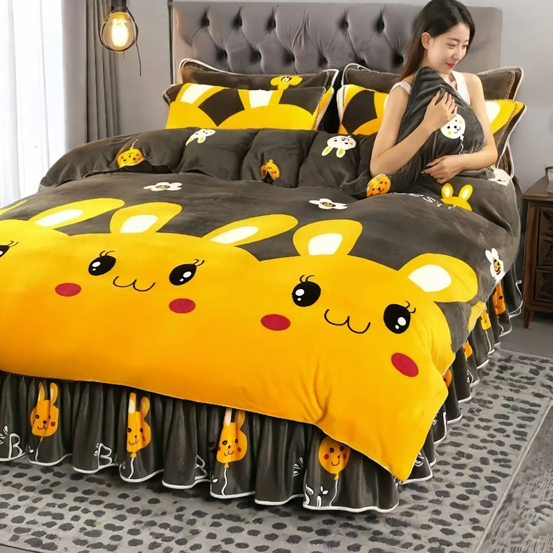 Double-sided milk fiber comforter