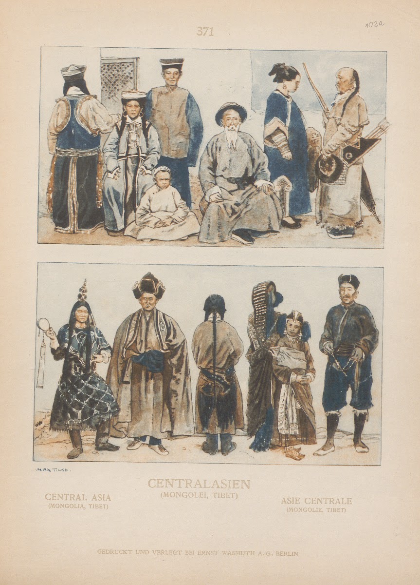 Central Asia Mongolia Tibet 1905