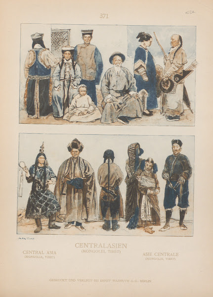 Central Asia Mongolia Tibet 1905