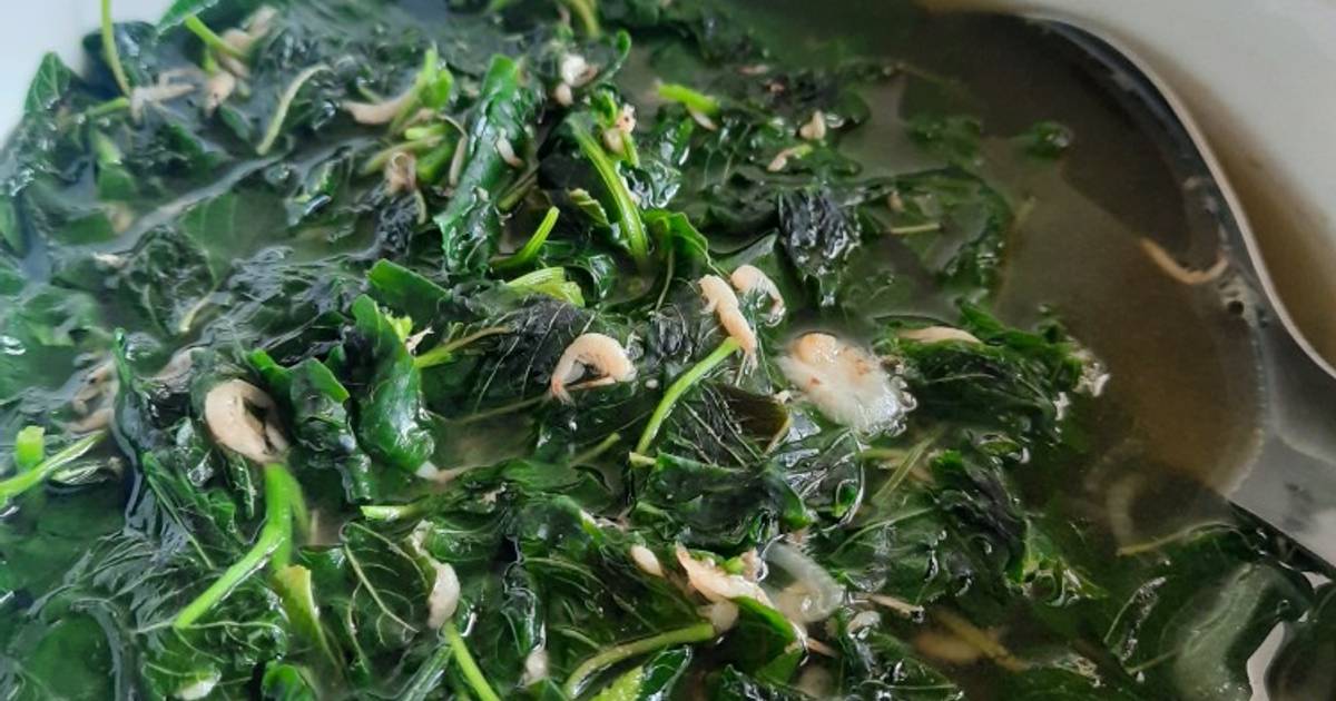Canh rau dền nấu tép