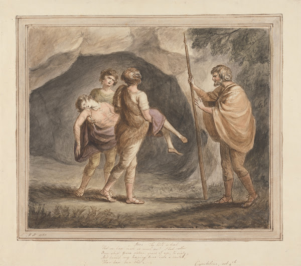 Arviragus Bearing Imogen as Dead in his Arms Cymbeline Act IV Scene II 1780