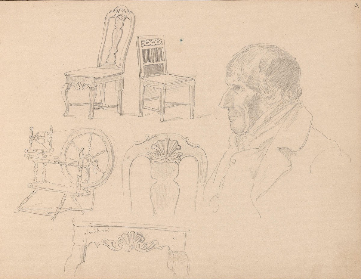 Rokk stoler bord Christen Jacobsen Nevlunghavn 1861