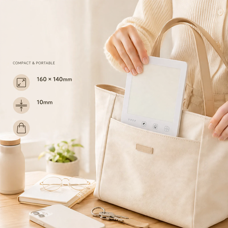 Compact SAD Light Therapy Lamp with 10,000 Lux