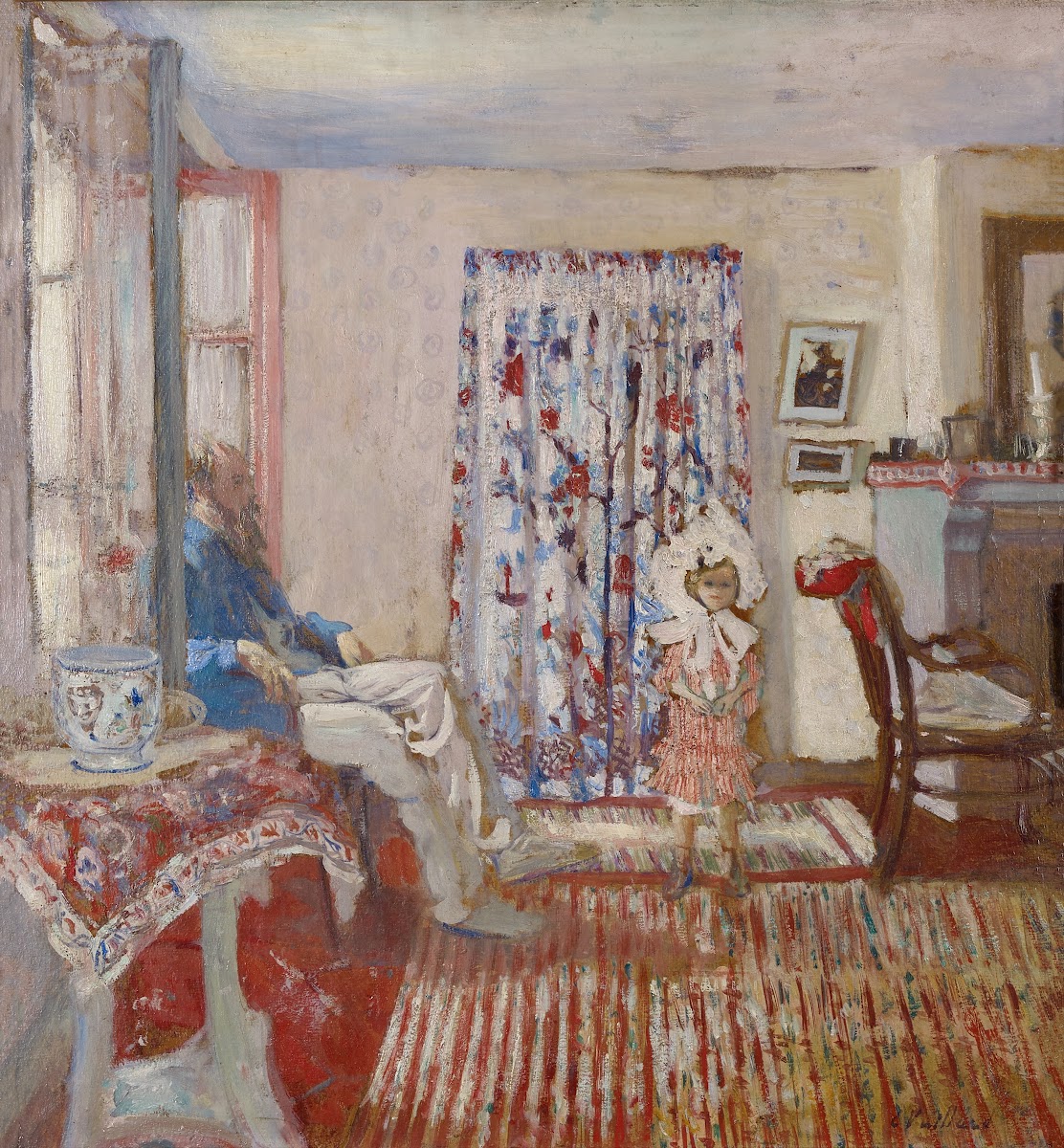 Le peintre Ker Xavier Roussel et sa fille The Painter Ker Xavier Roussel and His