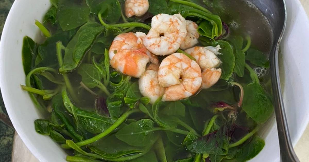 Canh rau mồng tơi