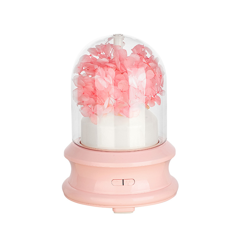 Aroma diffuser with LED light and spray function